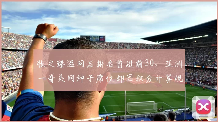 张之臻温网后排名首进前30,亚洲一哥美网种子席位却因积分计算规则被剥夺引争议